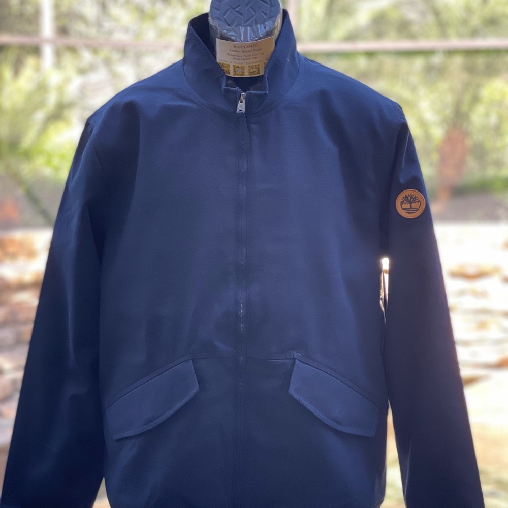 TIMBERLAND HR FULL-ZIP COTTON THERMAL BOMBER JACKET - Picture 1 of 11